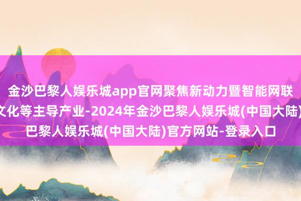 金沙巴黎人娱乐城app官网聚焦新动力暨智能网联汽车、金融、创意文化等主导产业-2024年金沙巴黎人娱乐城(中国大陆)官方网站-登录入口