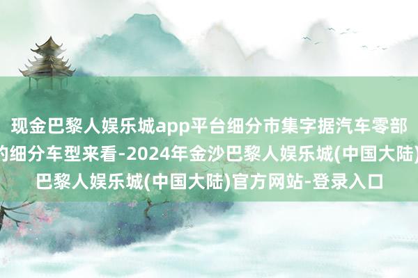 现金巴黎人娱乐城app平台细分市集字据汽车零部件哄骗的卑劣市集的细分车型来看-2024年金沙巴黎人娱乐城(中国大陆)官方网站-登录入口