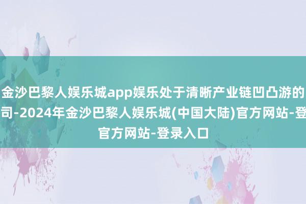 金沙巴黎人娱乐城app娱乐处于清晰产业链凹凸游的上市公司-2024年金沙巴黎人娱乐城(中国大陆)官方网站-登录入口