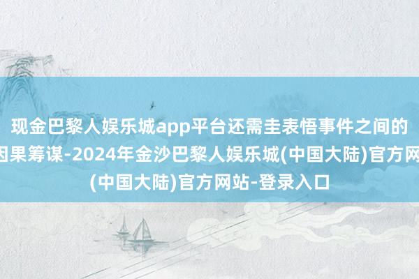 现金巴黎人娱乐城app平台还需圭表悟事件之间的时期干系和因果筹谋-2024年金沙巴黎人娱乐城(中国大陆)官方网站-登录入口